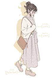 tkg on twitter girly art girls cartoon art anime art girl