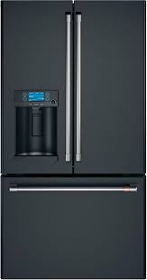 Both lg and samsung look similar in all terms except the availability of door options. Cafe 22 2 Cu Ft Matte Black Counter Depth French Door Refrigerator Cye22tp3md1 Albert Lee Seattle Tacoma Bellevue