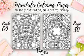 Download Adult Coloring Pages Mandalas Pack 09 Graphic By Fayne Creative Fabrica