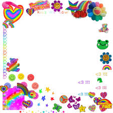 Freetoedit Kidcore Rainbow Hobicore Rainbowcore In 2020 Photo Collage Template Sticker Art Overlays Picsart