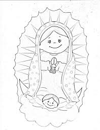 Our lady of guadalupe, a portrait of virgin mary, her head surrounded by rays of light. Document Our Lady Of Guadalupe Coloring Page Our Lady Of Guadalupe Coloring Home