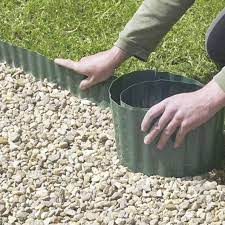 bordure a derouler greenborder plastique vert h 20 00 x l 900 00 cm bordure de jardin bordure jardin plastique bordure gazon