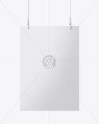Download Glossy A3 Poster Mockup In Stationery Mockups On Yellow Images Object Mockups PSD Mockup Templates