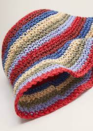 Braided Bucket Hat Women Mango Usa Crochet Hats Crochet Accessories Crochet Bag