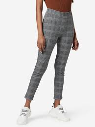 Shop Wardrobe Black Houndstooth Athena Ponte Pants Online Westside