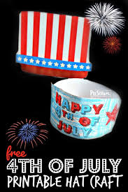 The 4th of july is the day when all of the american citizens commemorate the united states independence day. Free Printable 4th Of July Hat Craft For Kids