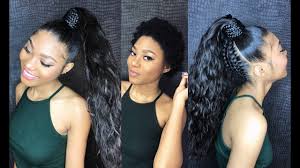 So don't miss the opportunity to make this. How To Do A Sleek High Ponytail On Short Natural Hair Vip Beauty Hair Youtube