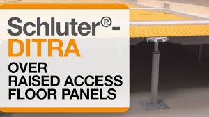 Multiple layers of vinyl is unacceptable. How To Install Schluter Ditra Uncoupling Membrane Over Raised Access Floor Panels Youtube