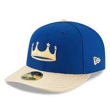 Kansas City Royals New Era 1998 Turn Ahead The Clock Throwback Low Profile 59fifty Fitted Hat Royal Gold Fitted Hats Hats For Men New Era