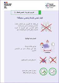 (intoxicación por alimento) (médecine : Coronavirus Comment Se Proteger Flyer A4 Arabe