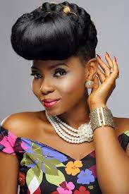 Nigerian Singer Yemi Alade African Designers Models Part 2 Funky Fashions Funk Gumbo Radio Http Celebrities Black Ponytail Hairstyles Funky Fashion
