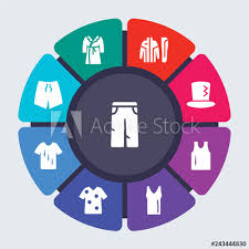 Clothes Vector Template For Infographics Business Concept