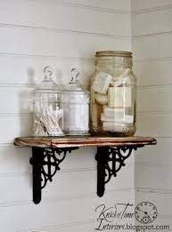 This project is just that, an easy way to spruce up your bathroom and bring in some french farmhouse charm. Apothecary Jars Farmhouse Bathroom Remodel Knick Of Time Bathroom Makeover Farmhouse Bathroom Remodel Bathroom Decor