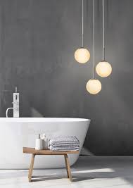 Suspension Moderne Verre Blanc Brilliant Gitse 1 Lumiere S Leroy Merlin Eclairage Salle De Bain Luminaire Salle De Bain Luminaire Interieur