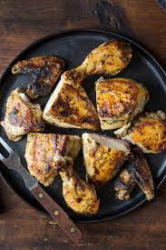 Thrice Roasted Chicken With Rosemary Lemon And Pepper Recipe Recipe Stuffed Peppers Recipes Rosemary Chicken