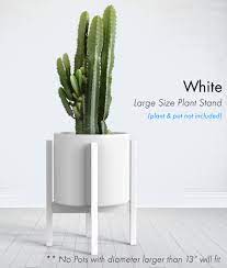 Check spelling or type a new query. Plant Stand White Modern Wood Planter Holder Indoor Outdoor Mid Century Tall Pot Shelf For 12 13 Pots Walmart Com Walmart Com