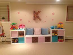 Seating And Storage With The Ikea Kallax Shelves For Playroom Design Ikea Kids Room Ikea Baby Room Ikea Kids Playroom
