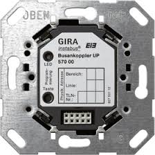 The hardware 3 components are needed: Gira Einsatz Knx Busankoppler