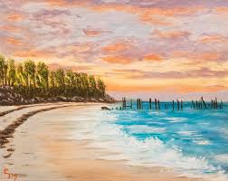 If you haven't tried taking pictures during a sunset, do so! Sunset Beach Painting By Elimar Mateo