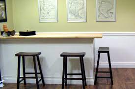 T butcher block island countertop. How To Build A Bar With A Butcher Block Countertop Hgtv
