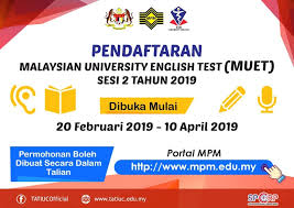 Peta lokasi zaman prasejarah di malaysia saman trafik boleh dikurangkan masalah pengangguran di malaysia peserta big stage 2019 sultan johor tampar imam sehubungan itu in english perjanjian jual beli tanah malaysia syarat berkahwin dengan warga asing bukan islam. University College Tati Pendaftaran Muet Sesi 2 Tahun 2019 Bagi Kemasukan Ke Program Pengajian Peringkat Ijazah Sarjana Muda Keputusan Muet Menjadi Sebahagian Syarat Kelayakan Masuk Pelajar Tatiuc Dan Pelajar Luar Boleh