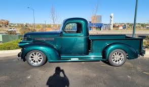 Image result for Chrome Green 1946 Truck