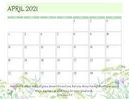 Download your free 2021 printable calendar. 2021 Bible Verse Calendar Free Printable Cute Freebies For You