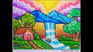 Tak jarang tembok rumah dijadikan tempat untuk menyalurkan aktivitas tersebut. Cara Menggambar Mudah Tema Lingkungan Alam Youtube