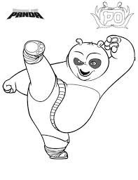 Dragon Warrior Kick In Kung Fu Panda Coloring Page Kids Play Color In 2020 Panda Coloring Pages Kung Fu Panda Cartoon Coloring Pages