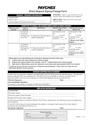 direct deposit change form templates at allbusinesstemplates com
