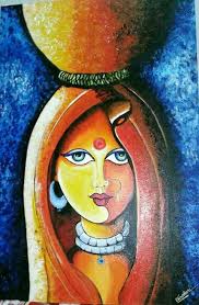 Pin By Bhagyashri Bhandari On Canvas Paint Indian Art Paintings Modern Art Paintings Art Painting