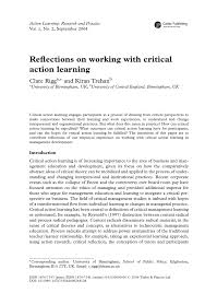 Globalization is a continuing trend and despite its critics, it is here to stay. Pdf Reflections On Working With Critical Action Learning
