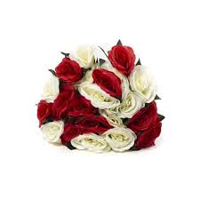 Nous nous dépalçons partout en algerie une équipe de professionnel est mise a la disposition des clients pour tous types d'événements site web: Bouquet Of Red And Ivory Roses X 21 Roses Purchase
