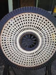 Blind Caning Specialty Caning Medallion Back Outdoor Wicker Furniture Patterned Chair Bamboo Chair