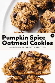 Pumpkin Breakfast Cookies Vegan Gluten Free Recipe In 2020 Pumpkin Breakfast Cookies Vegan Cookies Breakfast