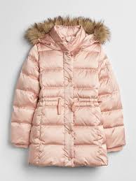 Gap Girls Elongated Puffer Jacket Pink Champagne Toddler Girl Outfits Toddler Coats Girl Winter Baby Clothes