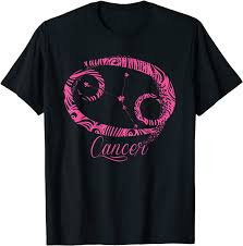 The nature of cancer sign people discloses by the moonlight, which is extremely becoming to their changeable emotions. Amazon Com Pink Cancer Zodiac Sign Symbol Stars June July Birthday Gift T Shirt Clothing