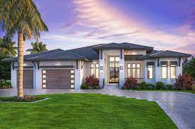 Plan 86084bw Deluxe Contemporary Beach Home With Large Lanai For Outdoor Living Florida House Plans Architectural Design House Plans Dream House Exterior