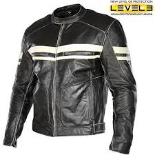 Xelement 109 Men S Black Soft Cowhide Beige Stripes Leather Motorcycle Jacket Xelement Motorcycle Distressed Leather Jacket Jackets Mens Black Leather