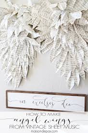 For most, it's the finishing touch on a halloween dec 11, 2012 · make these beautiful angel wings with things you already have around the house! Sheet Music Angel Wings Maison De Pax