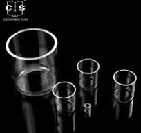 99.99% Transparent Cylindrical Quartz Crucible Silica Glass Crucibles