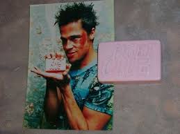 I wanna change the fight club on the bar for a fight me and another one for i dare you the first will go in the front and the second in the back, hopefully someone will see it and try to fight me search for the fight this font. Fight Club Movie Prop Replica Bar Of Soap Made Of Resin Brad Pitt Photo L K 288242059