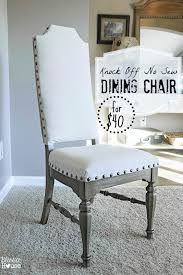 Sign up for your chance to win a $100 pottery barn gift card. Knock Off No Sew Dining Chairs Bless Er House