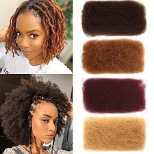 Limited time sale easy return. Amazon Com Fashion Idol Afro Kinkys Bulk Human Hair 3 Packs 12 Inches Honey Blond Afro Kinky Braiding Hair For Dreadlocks Extensions Beauty
