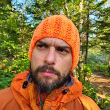 Solar Storm Blaze Orange Ultra Lightweight Wool Blend Bright Neon Orange  Hand Knit Hats (unlined) by Mountainblaze Size Med