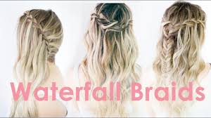 It's a fabulous braid that you can do in your own hair, but it's so much easier. 3 Ways To Waterfall Braid Hairstyle Tutorial Kayleymelissa Youtube