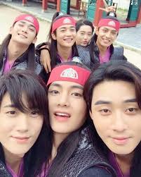 Tae Tae With The Hwarang Cast Hwarang Park Hyung Sik Hyung Sik