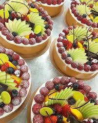 Fresh Fruit Cream Cake Ready To Be Picked Up At The Boutique