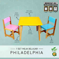 Sebagai referensi, berikut ini ada beberapa gambar meja makan minimalis yang bisa menjadikan ide untuk rumah anda. Meja Kursi Belajar Anak Paud Kayu Solid Terbaru Agustus 2021 Harga Murah Kualitas Terjamin Blibli