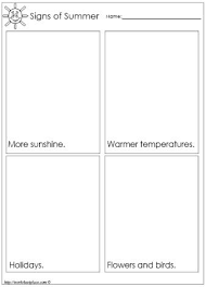 Signs Of Summer Worksheet Worksheets Summer Worksheets Summer Learning Weather Kindergarten